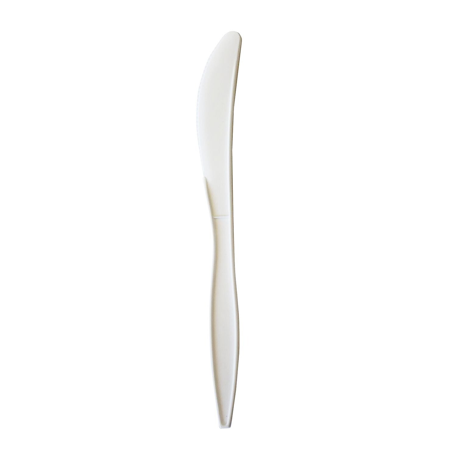 Boardwalk Polypropylene Knives, Medium-Weight, White, 1000/Carton (BWKKNIFEPPMW)