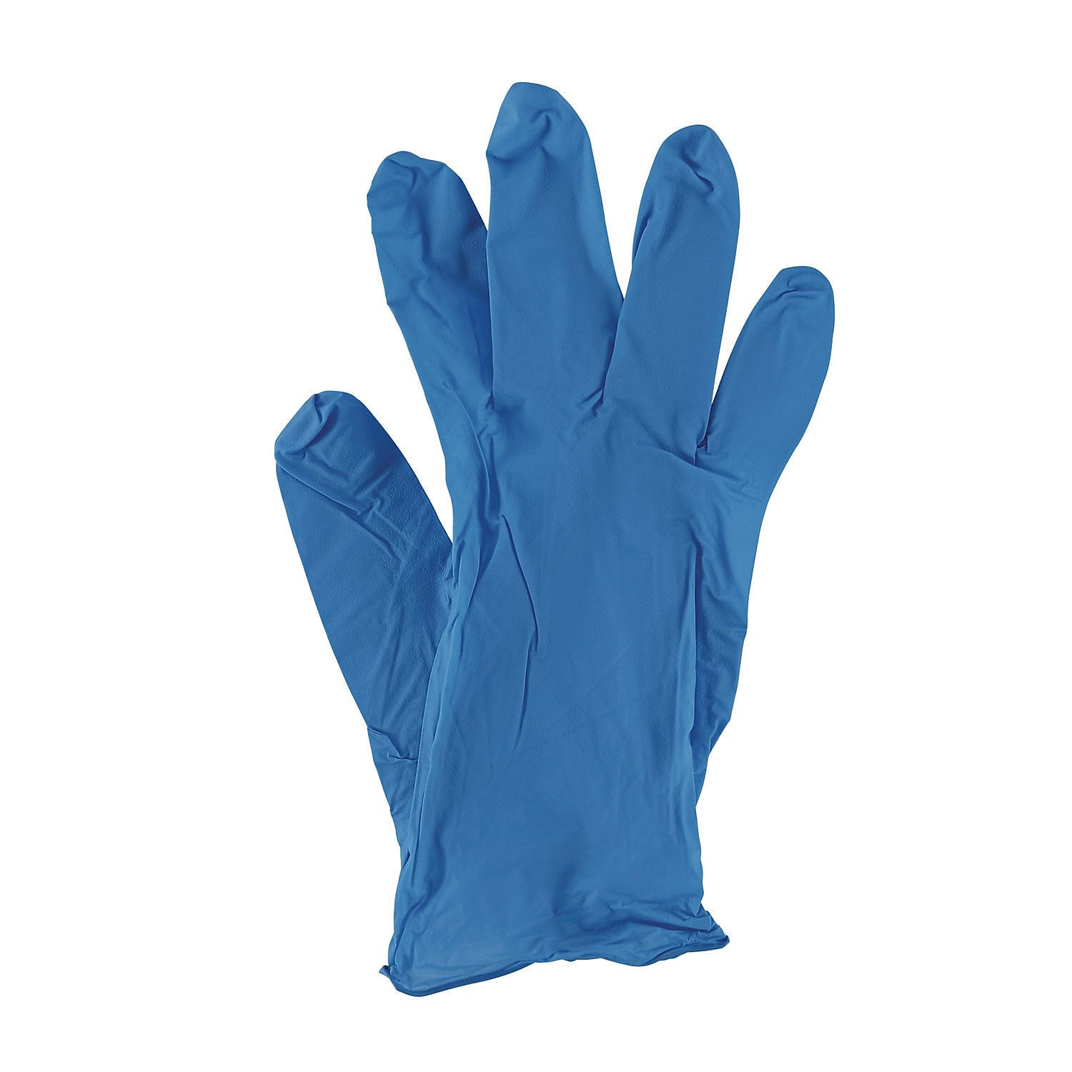 Boardwalk Powder Free Nitrile Industrial Gloves, Latex Free, Small, Blue, 100 Gloves/Box (395SBXA)