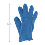 Boardwalk Powder Free Nitrile Industrial Gloves, Latex Free, Small, Blue, 100 Gloves/Box, 10 Boxes/Carton (395SCTA)