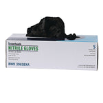 Boardwalk Powder Free Nitrile Industrial Gloves, Latex Free, Small, Black, 100 Gloves/Box, 10 Boxes/Carton (396SCTA)