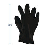 Boardwalk Powder Free Nitrile Industrial Gloves, Latex Free, Small, Black, 100 Gloves/Box, 10 Boxes/Carton (396SCTA)