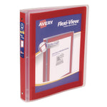 Avery Flexi-View 1" 3-Ring View Binder, Red (17606)