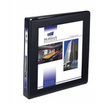 Avery Heavy Duty 1" 3-Ring View Binders, D-Ring, Black, 12/Carton (68054)