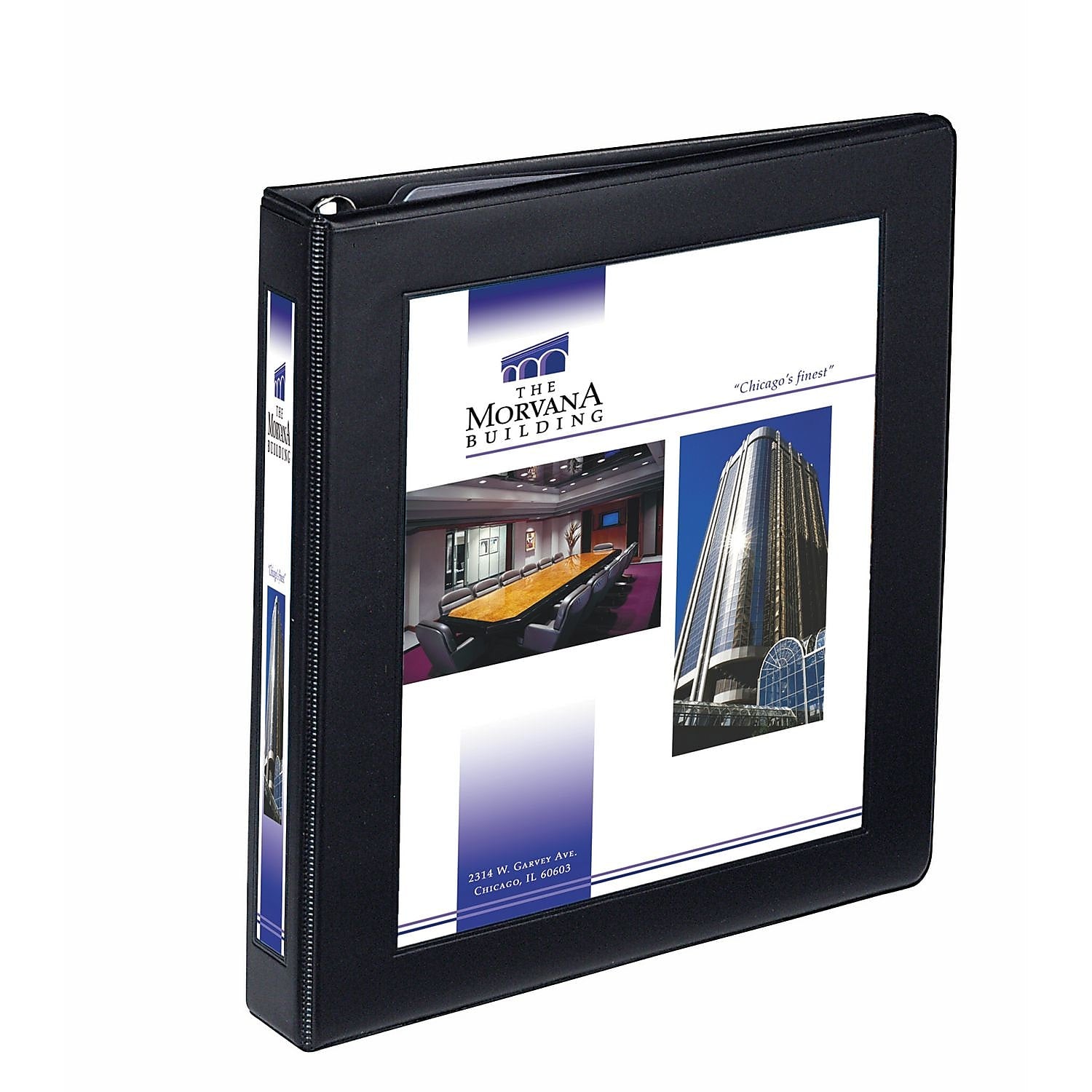 Avery Heavy Duty 1" 3-Ring View Binders, D-Ring, Black, 12/Carton (68054)