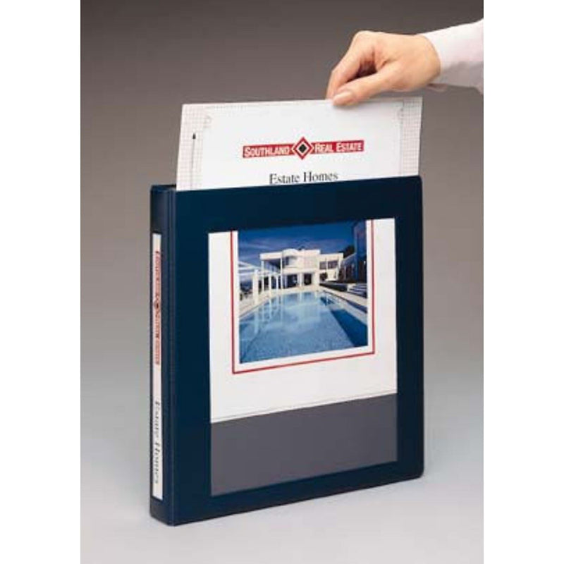 Avery Heavy Duty 1" 3-Ring View Binders, D-Ring, Black, 12/Carton (68054)