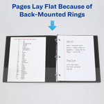 Avery Heavy Duty 1" 3-Ring View Binders, D-Ring, Navy Blue, 12/Carton (79809)