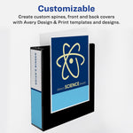 Avery Heavy Duty 1" 3-Ring View Binders, D-Ring, Red, 12/Carton (79170)