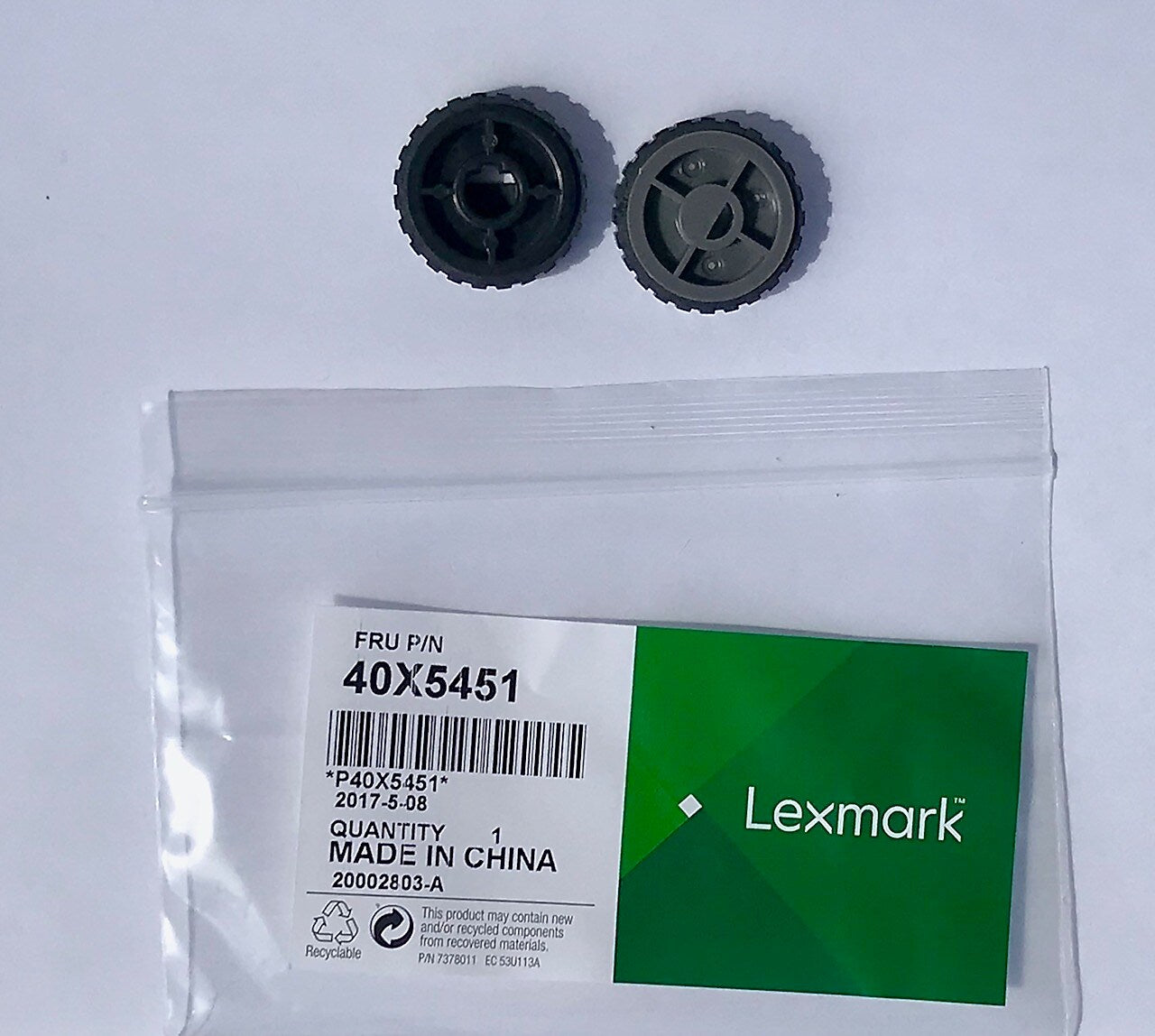 Lexmark Pickup Roller for EX6X, ACM Paper Feed, 2 Pack (40X5451)