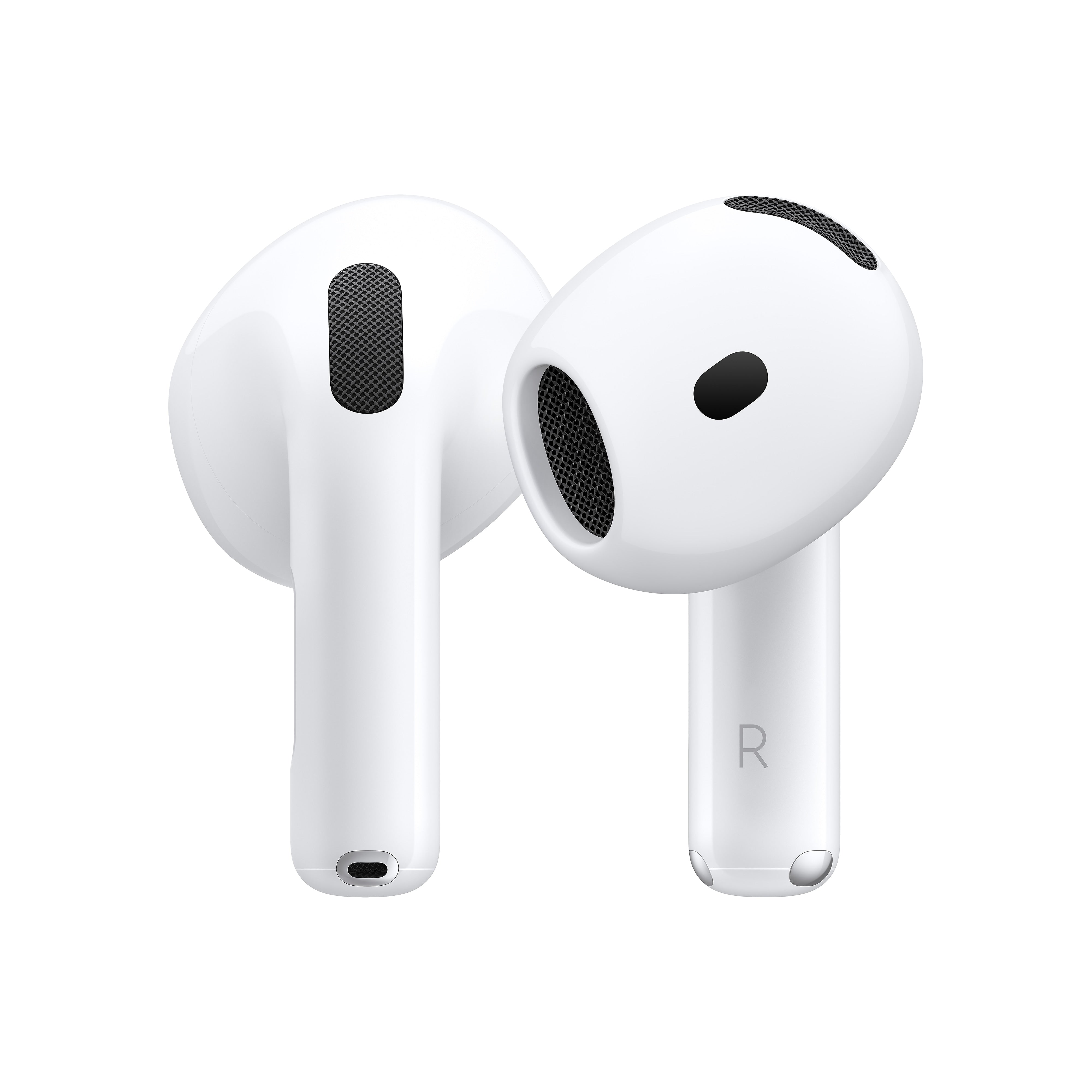 Apple AirPods 4 Wireless Ambient Sound Earbuds, 4th Generation, Bluetooth, White (MXP63LL/A)