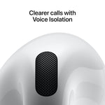Apple AirPods Noise-Canceling Earbuds with USB-C Charging Case, 4th Generation, Bluetooth, White  (MXP93LL/A)