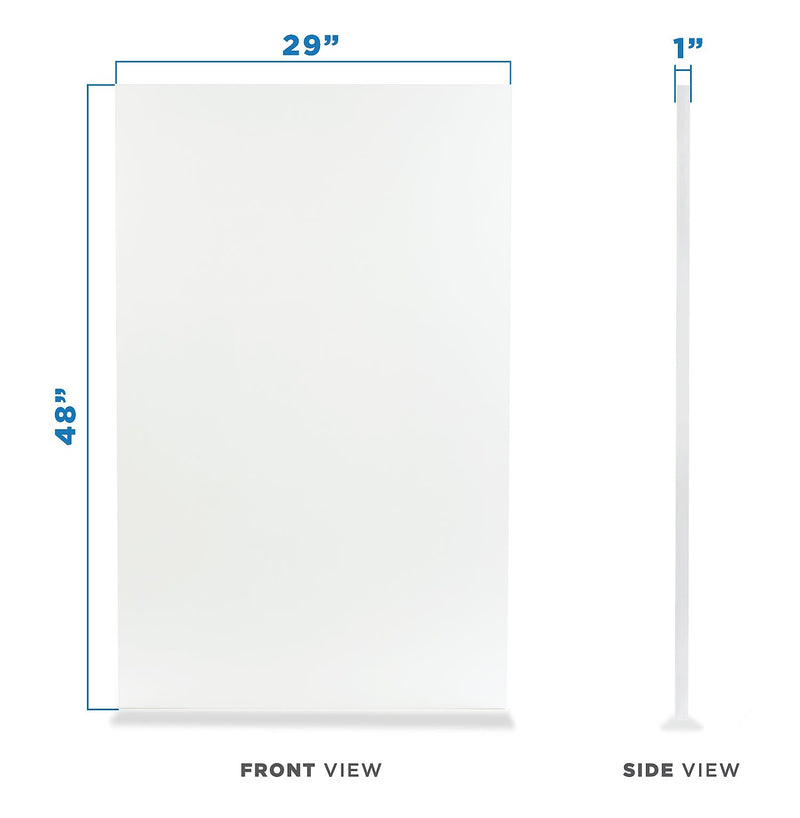 Mount-It! 48"W Desk Table Top For Standing Desks, White  (MI-7935)