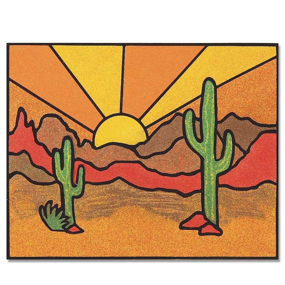 S&S Velvet Sand Cactus Chipboard, 24/Pack (GP3336)