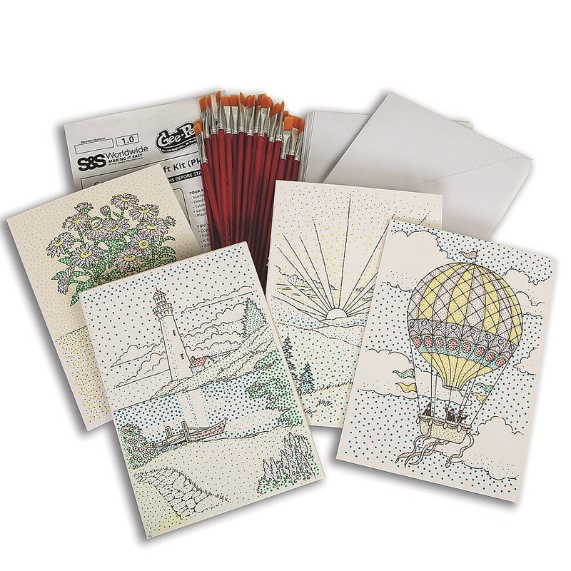 S&S Paint-a-Dot Everyday Greeting Cards, 24/Pack (GP3354)