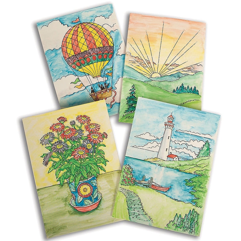 S&S Paint-a-Dot Everyday Greeting Cards, 24/Pack (GP3354)