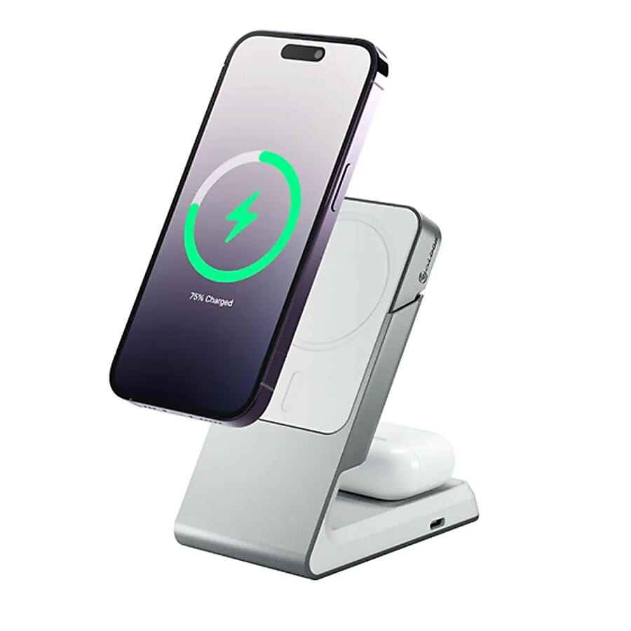 ALOGIC Matrix MagSafe Wireless USB-C Charging Stand for Multiple Brands, White (MSCDDWH)