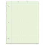 TOPS Engineering Computation Notepad, 8.5" x 11", Graph Ruled, Green tint, 100 Sheets/Pad (TOP 35500)