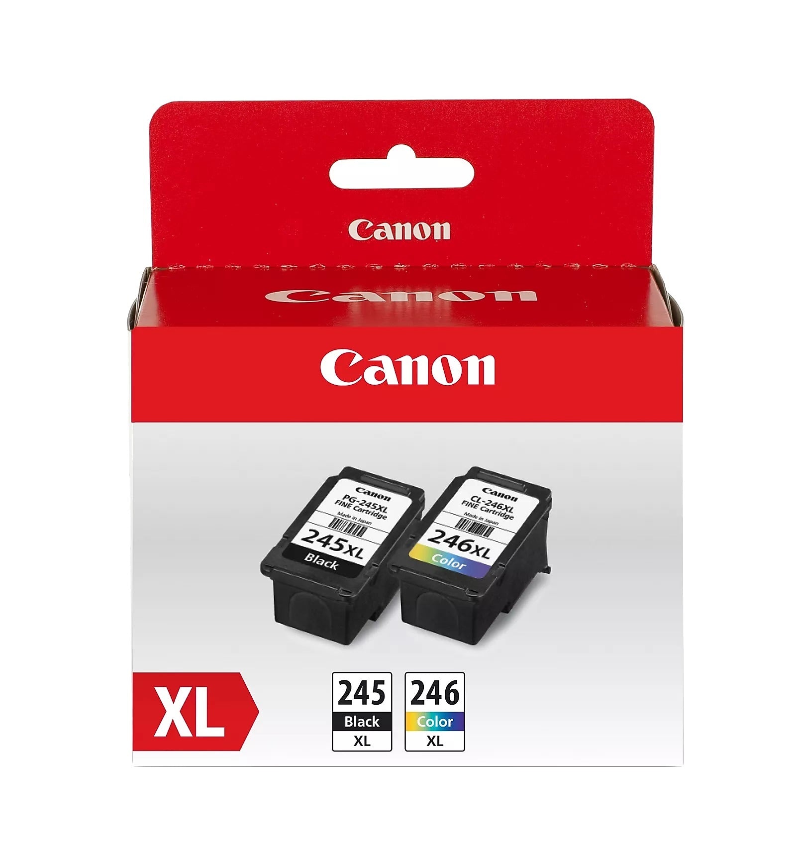 Canon 245XL/246XL Black/Tri-Color High Yield Ink Cartridge, 2/Pack (8278B005AA)