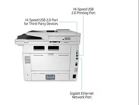 HP LaserJet Enterprise MFP M430f Black & White All-in-One Printer, Scanner, Copier, Fax (3PZ55A)