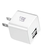 LAX Gadgets USB-A/USB-C Wall Charger, 24W, White (WLL2PWHT)