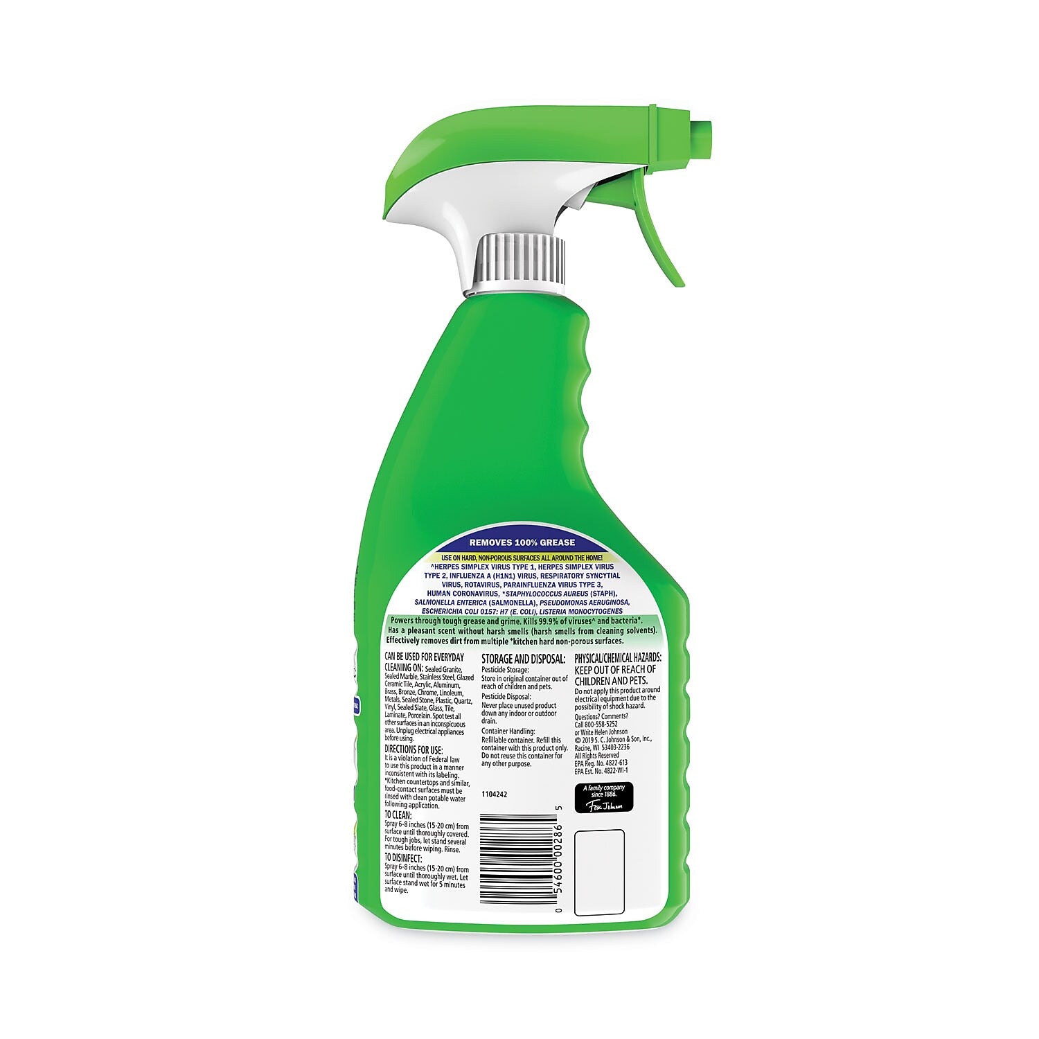 Fantastik Disinfecting Multi-Purpose Cleaner Degreaser, Fresh Scent, 32 oz. (306387)