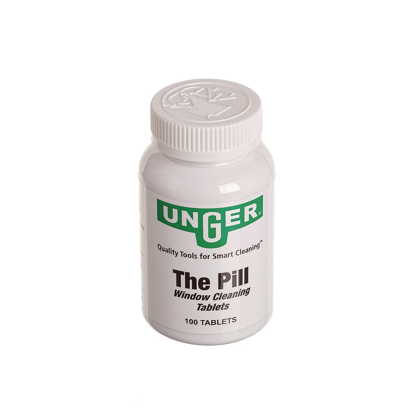 Unger Pill Window Cleaning Tablets, 100 Tablets/Bottle (UNGPLBTL)