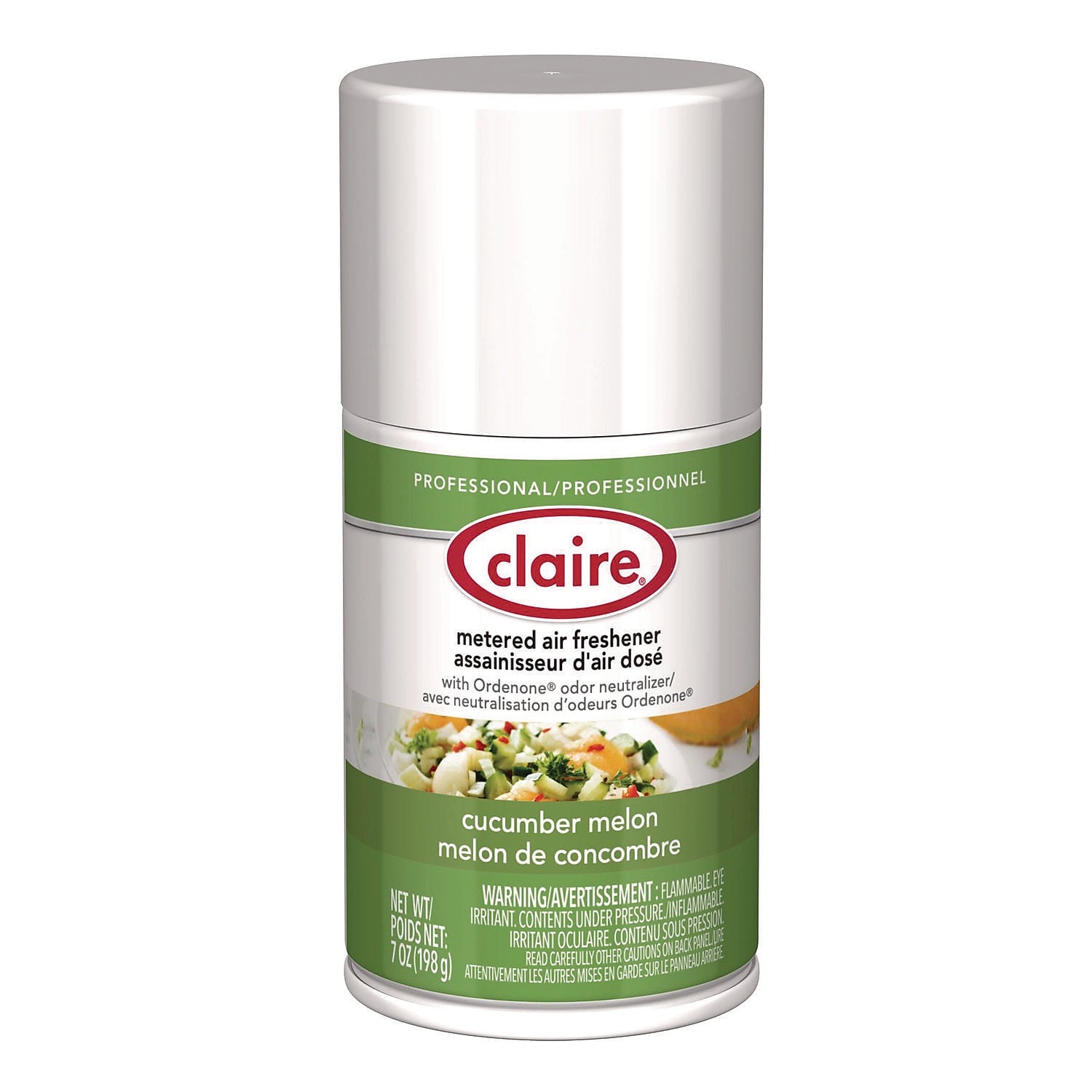 Claire Metered Air Freshener Aerosol Refill, Cucumber Melon Scent, 7 oz., 12/Carton (1000003939)