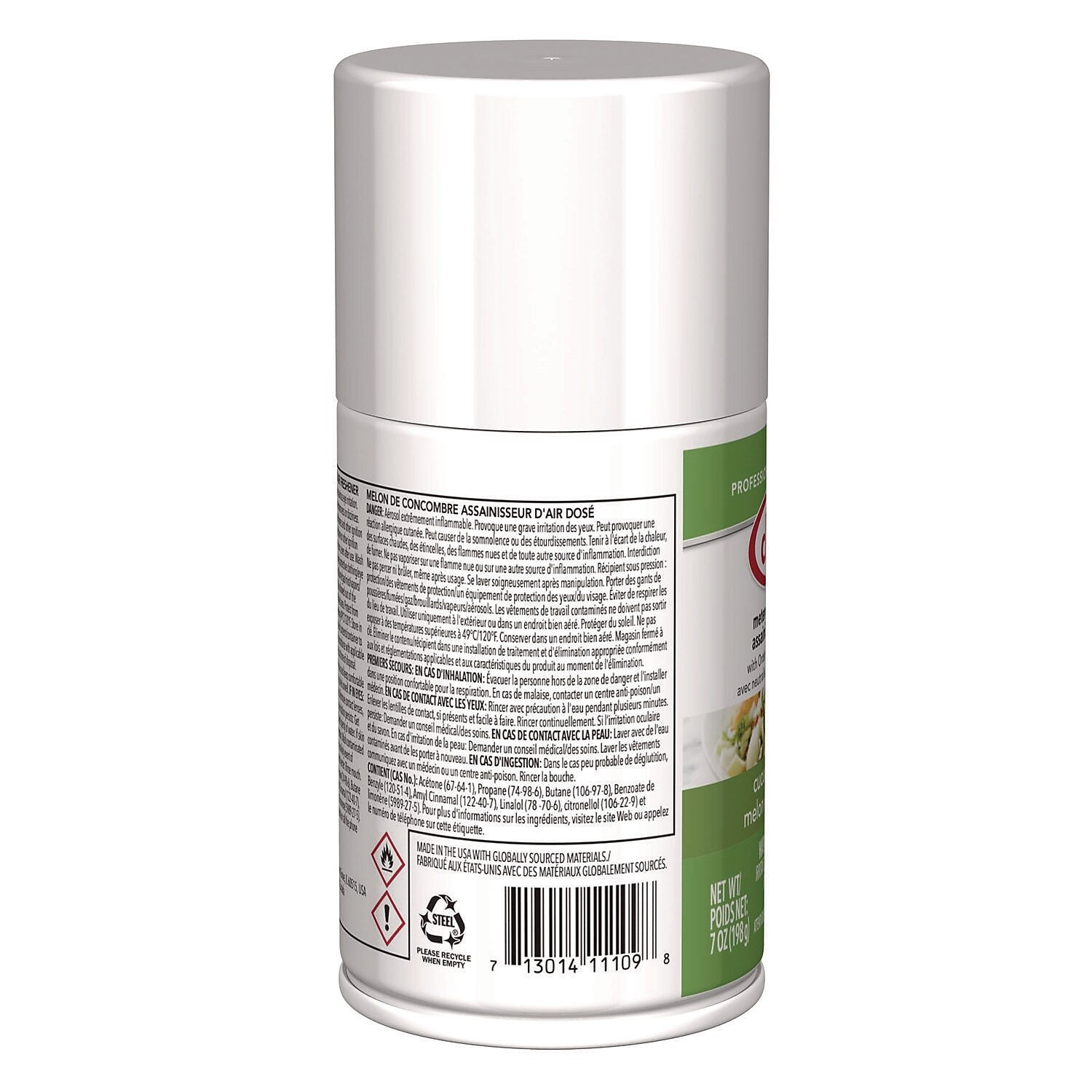 Claire Metered Air Freshener Aerosol Refill, Cucumber Melon Scent, 7 oz., 12/Carton (1000003939)