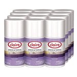 Claire Metered Air Freshener Aerosol Refill, Lavender Scent, 11 oz., 12/Carton (1000016116)