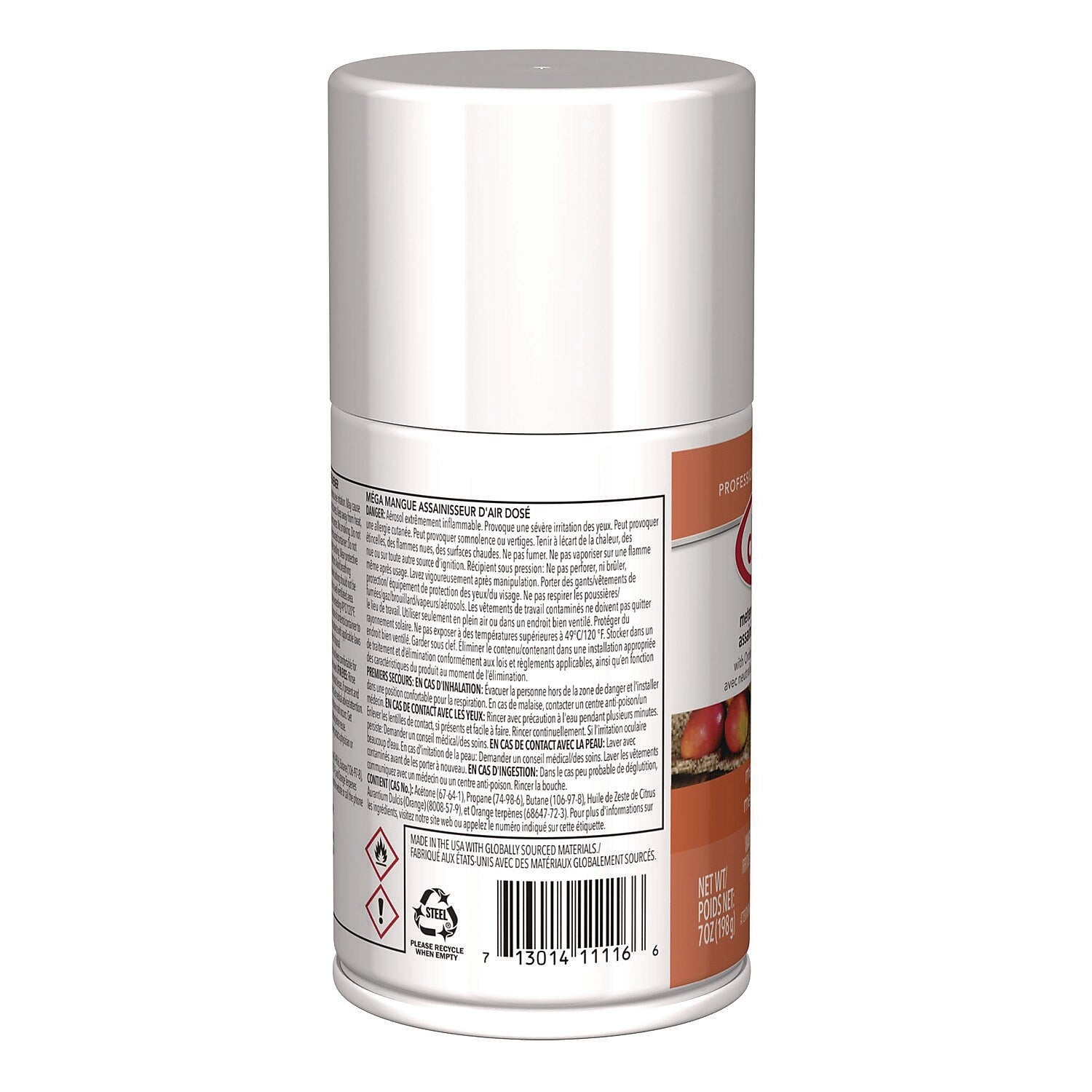 Claire Metered Air Freshener Aerosol Refill, Mango Scent, 11 oz., 12/Carton (1000004796)