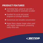 Betco Daily Scrub SC Floor Cleaner, Characteristic Scent, 2 L, 4/Carton (1884700)