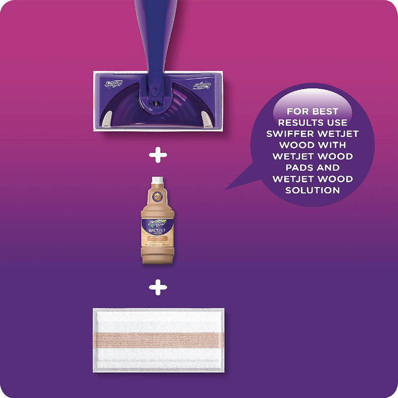 Swiffer WetJet Floor Cleaner & Degreaser Refill, Lavender Scent, 1.25 L, 4/Carton (80322246)