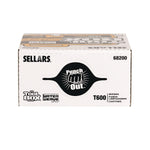 Sellars TOOLBOX WaterWeave T600 Paper Cleaning Wipers, 16.5" x 8.27", White, 126 Wipers/Box, 10 Boxes/Carton (68200)