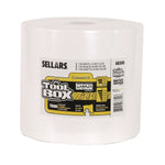 Sellars TOOLBOX WaterWeave T600 Paper Cleaning Wipers, 12.8" x 11.8", White, 1173-Ft. Roll, 1100 Sheets/Roll (68300)