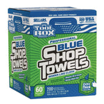 Sellars TOOLBOX Paper Cleaning Towels, 12" x 10", Blue, 20 lbs., 200 Towels/Box, 4 Boxes/Carton (55202)