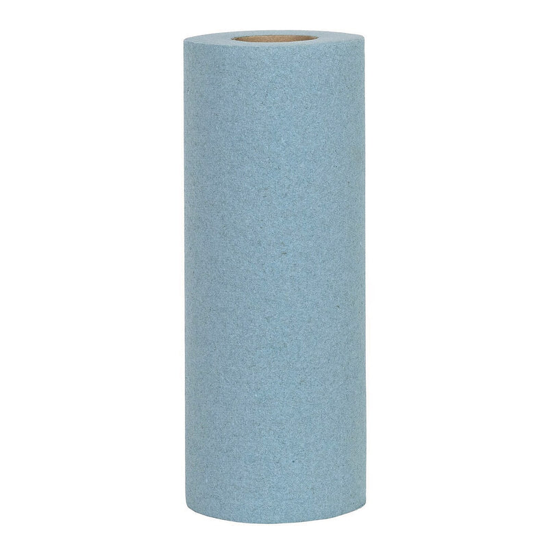 Sellars TOOLBOX Paper Cleaning Towels, 9.4" x 11", Blue, 43-Ft. Roll, 21.9 lbs., 55 Sheets/Roll, 30 Rolls/Carton (54400)