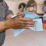 Sellars TOOLBOX Paper Cleaning Towels, 9.4" x 11", Blue, 43-Ft. Roll, 21.9 lbs., 55 Sheets/Roll, 30 Rolls/Carton (54400)