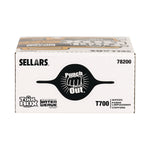Sellars TOOLBOX WaterWeave T700 Paper Cleaning Wipers, 16.5" x 8.27", White, 100 Wipers/Box, 8 Boxes/Carton (78200)