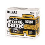 Sellars TOOLBOX WaterWeave T700 Paper Cleaning Wipers, 16.5" x 8.27", White, 100 Wipers/Box, 8 Boxes/Carton (78200)