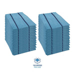 Boardwalk Polyester Food Service Wipers, 21" x 12", Blue, 150 Wipers/Carton (BWKFS150B)