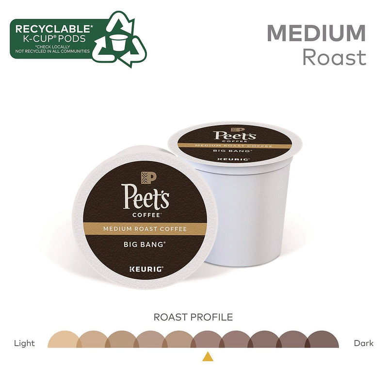 Peet's Coffee Big Bang Coffee Keurig® K-Cup® Pods, Dark Roast, 88/Carton (5000363636)