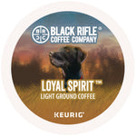 Black Rifle Coffee Company Loyal Spirit Coffee Keurig® K-Cup® Pods, Light Roast, 88/Carton (5000384046)