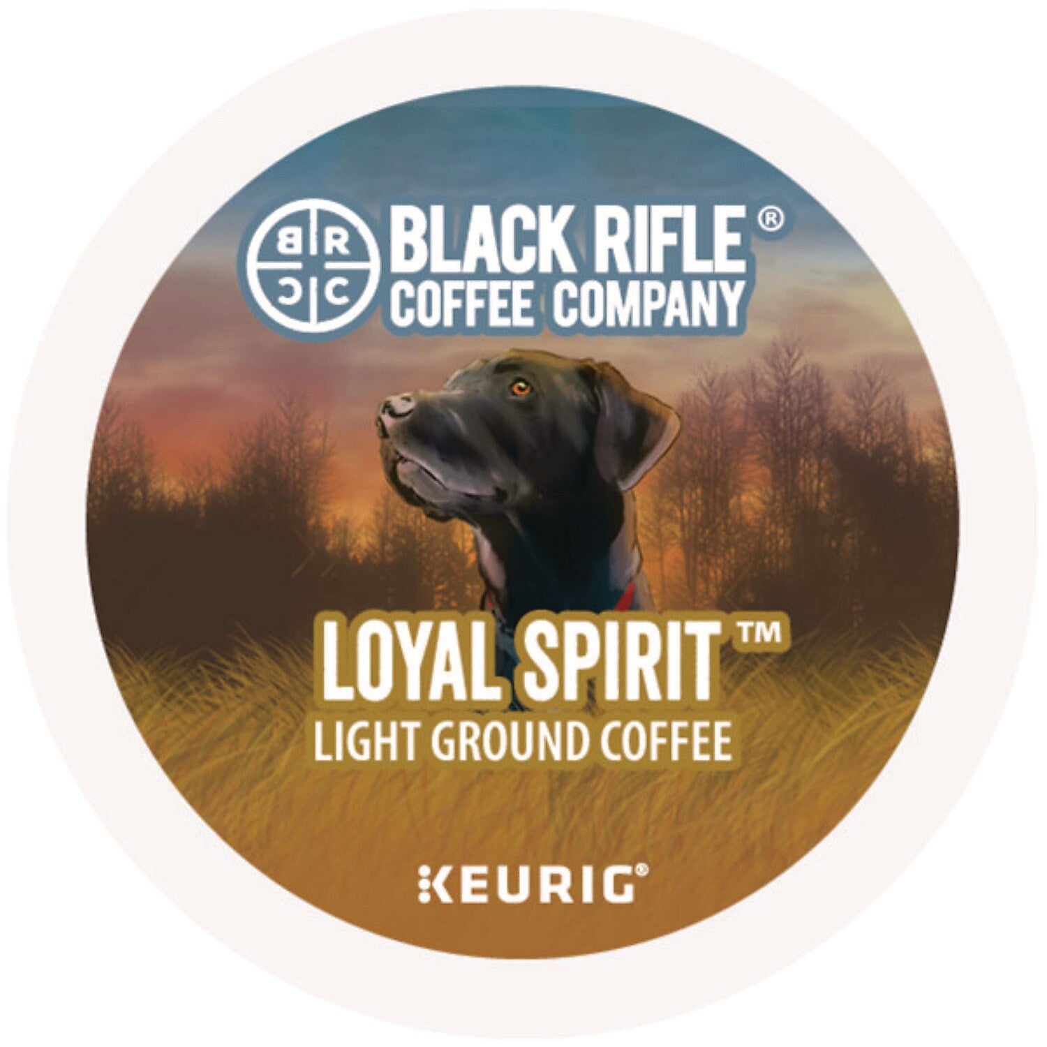 Black Rifle Coffee Company Loyal Spirit Coffee Keurig® K-Cup® Pods, Light Roast, 88/Carton (5000384046)