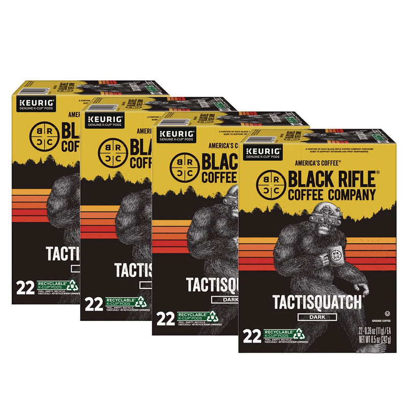 Black Rifle Coffee Company Tactisquatch Coffee Keurig® K-Cup® Pods, Dark Roast, 88/Carton (5000384045)
