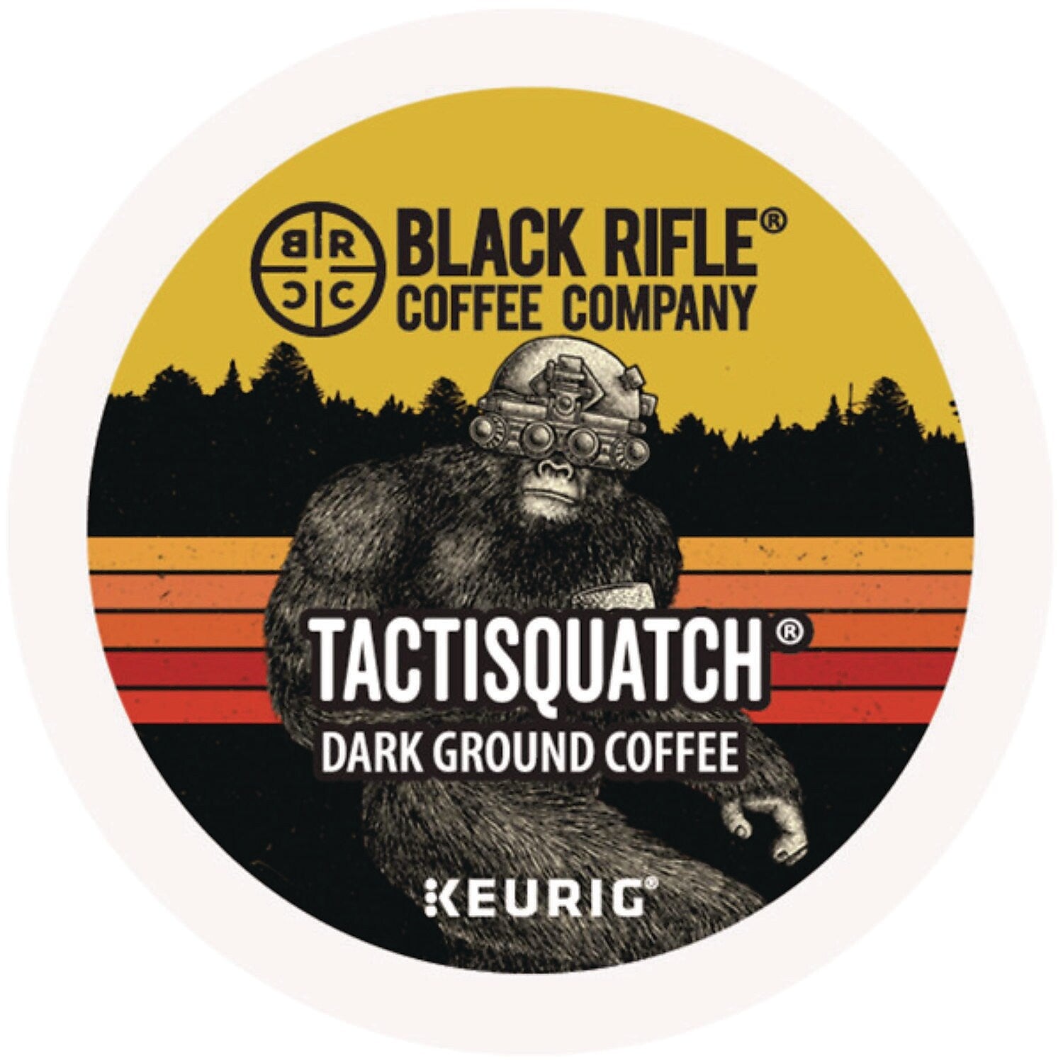 Black Rifle Coffee Company Tactisquatch Coffee Keurig® K-Cup® Pods, Dark Roast, 88/Carton (5000384045)
