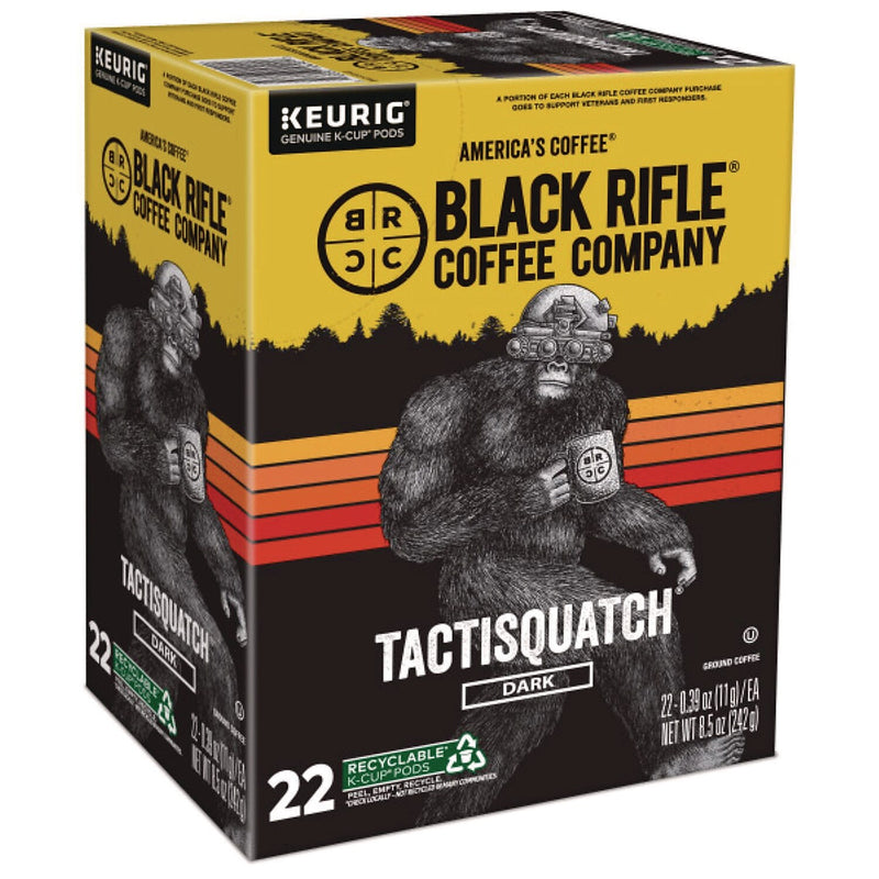 Black Rifle Coffee Company Tactisquatch Coffee Keurig® K-Cup® Pods, Dark Roast, 88/Carton (5000384045)