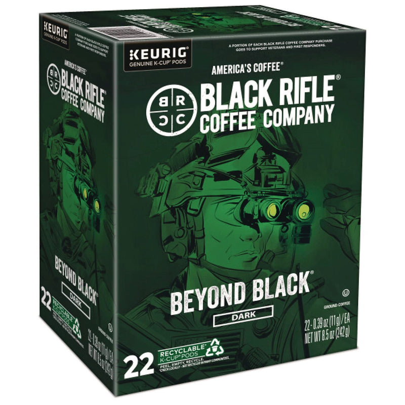 Black Rifle Coffee Company Beyond Black Coffee Keurig® K-Cup® Pods, Dark Roast, 88/Carton (5000384043)