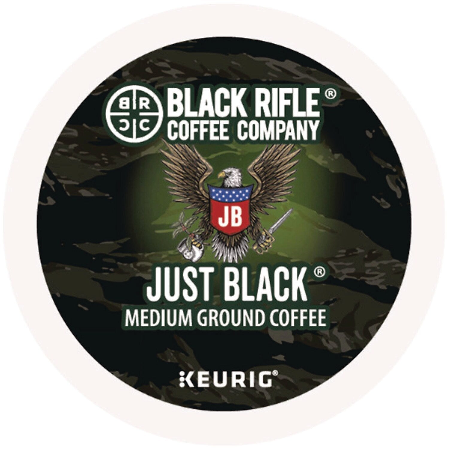 Black Rifle Coffee Company Just Black Coffee Keurig® K-Cup® Pods, Medium Roast, 88/Carton (5000384042)