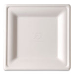 Eco-Products Vanguard Compostable 7.87" Sugarcane Plates, White, 500/Carton (EP-P022NFA)