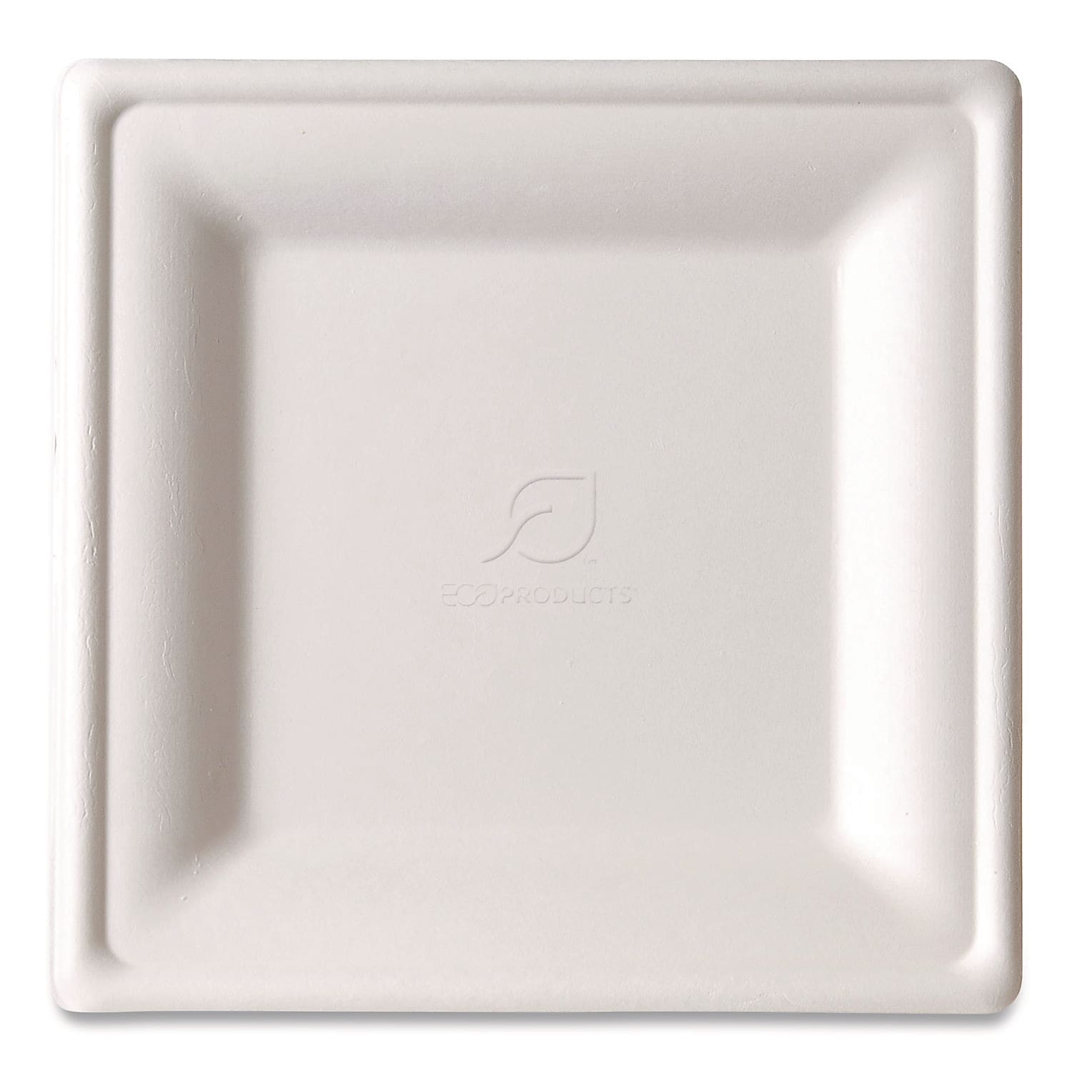 Eco-Products Vanguard Compostable 7.87" Sugarcane Plates, White, 500/Carton (EP-P022NFA)