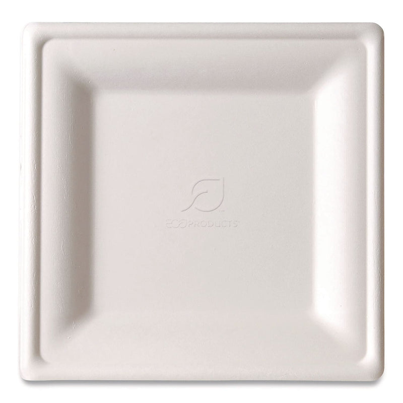 Eco-Products Vanguard Compostable 7.87" Sugarcane Plates, White, 500/Carton (EP-P022NFA)